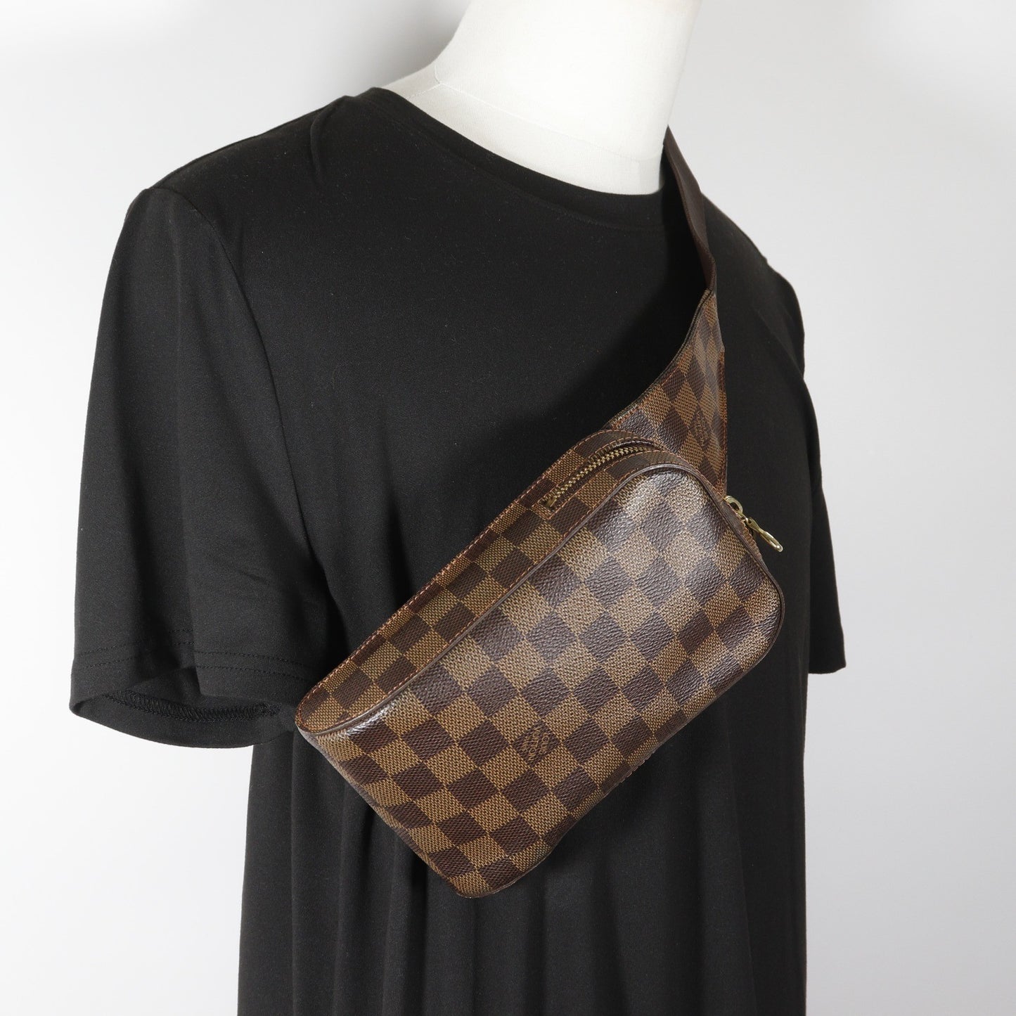 Louis Vuitton Geronimos Damier, Brown, Canvas, Clutch