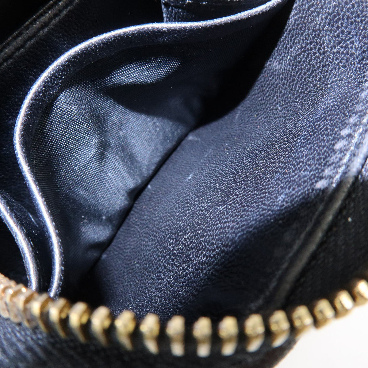 Miu Miu Zip Around Matelasse Leather, Black, Leather, Wallet