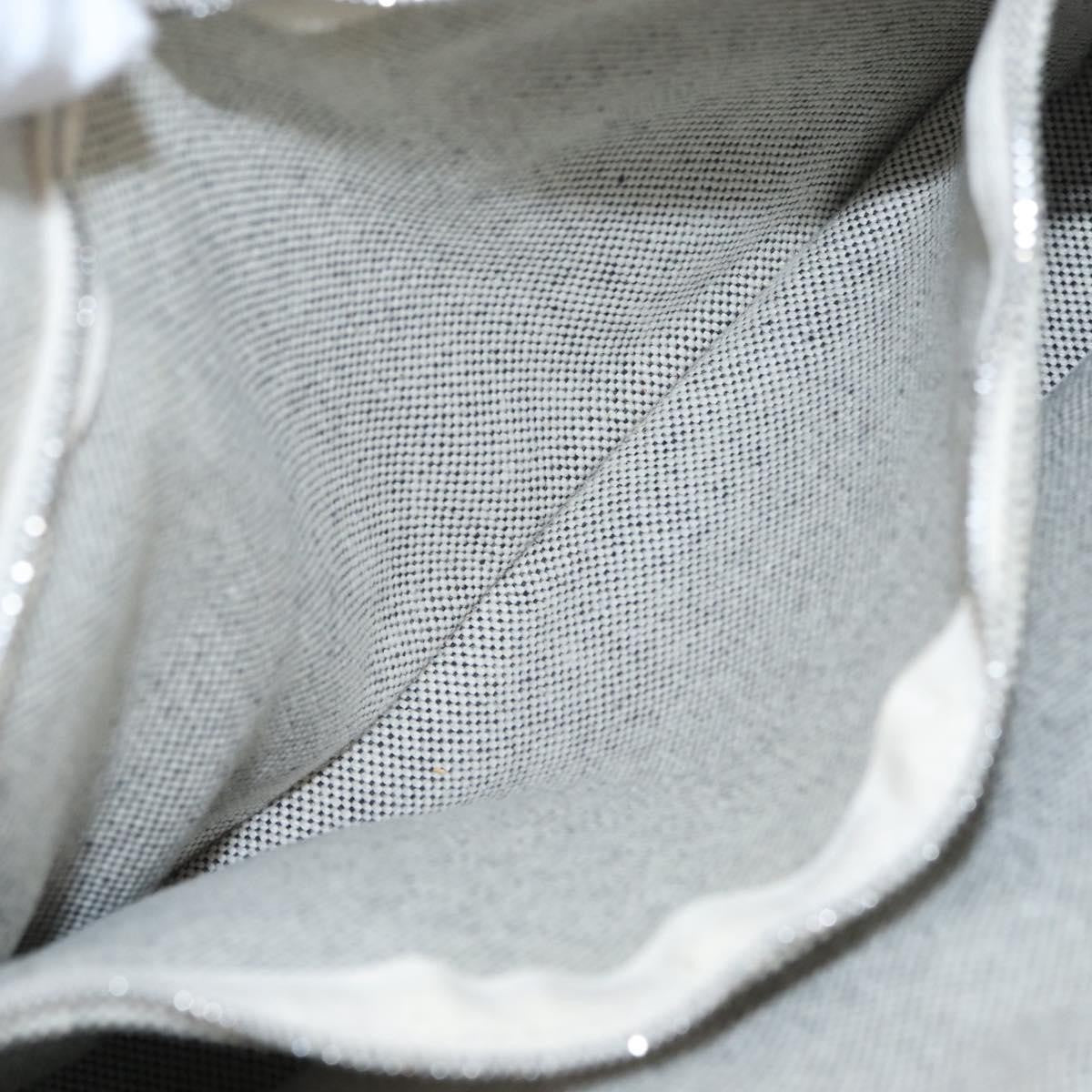 Hermes Fourre Tout Canvas, Gray, Canvas, Tote Bag