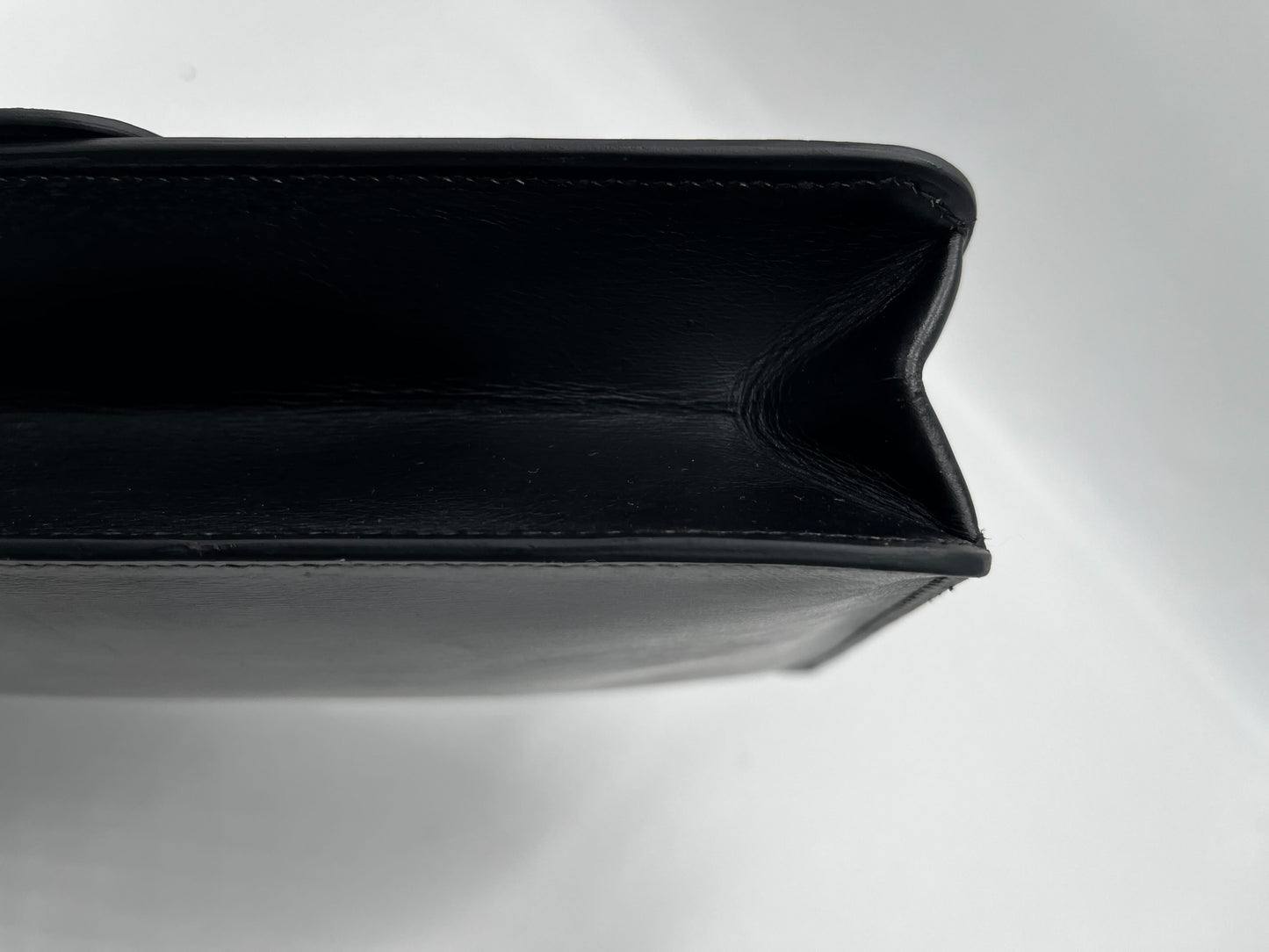 Hermes Depeche Shoulder Bag Courchevel, Black, Leather, Shoulder Bag