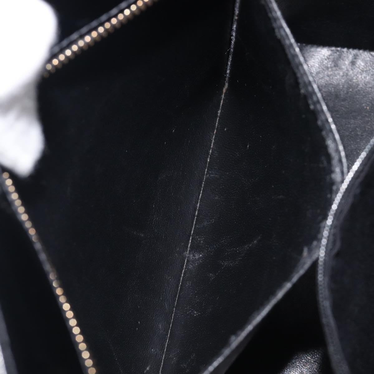 Chanel Medallion Quilted Patent, Black, Patent Leather, Tote Bag