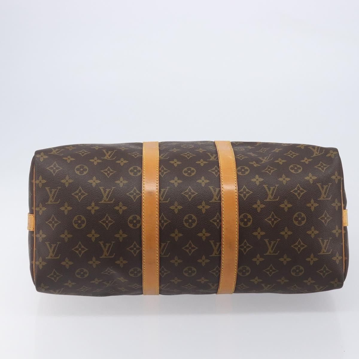 Louis Vuitton Keepall Bandouliere Macassar Monogram Canvas, Brown, Canvas, Travel Bag