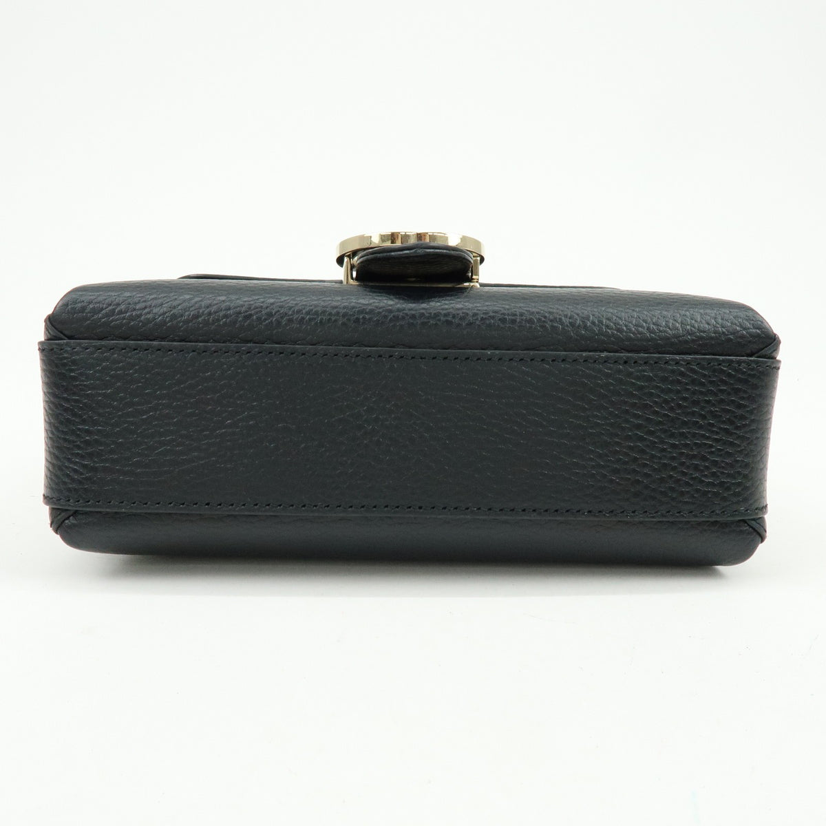 Gucci Interlocking Leather, Black, Leather, Shoulder Bag