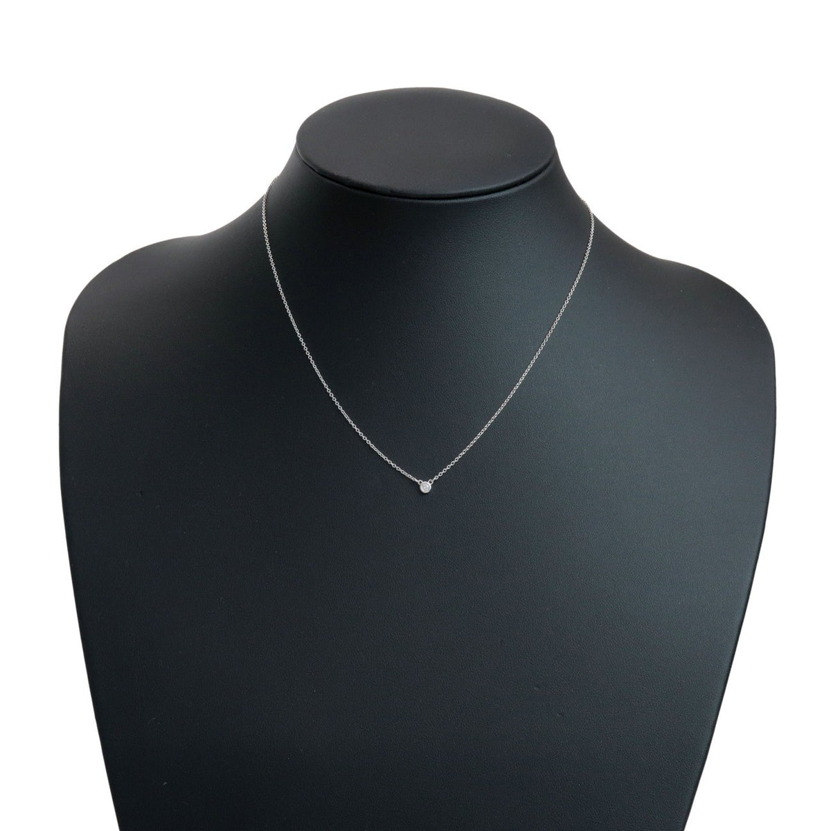 Tiffany & Co. Elsa Peretti Diamonds By The Yard Pendant Sterling Silver with Diamond, Silver, Sterling Silver, Necklace