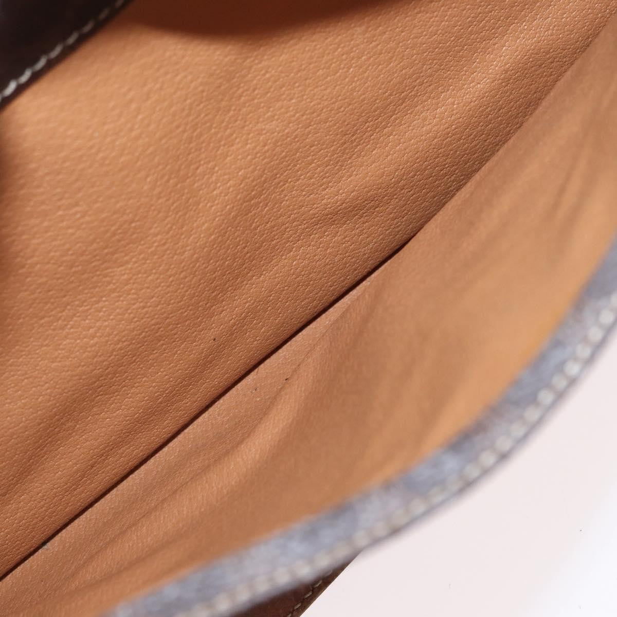 Celine Vintage Macadam Canvas and Leather, Brown, Canvas, Handbag