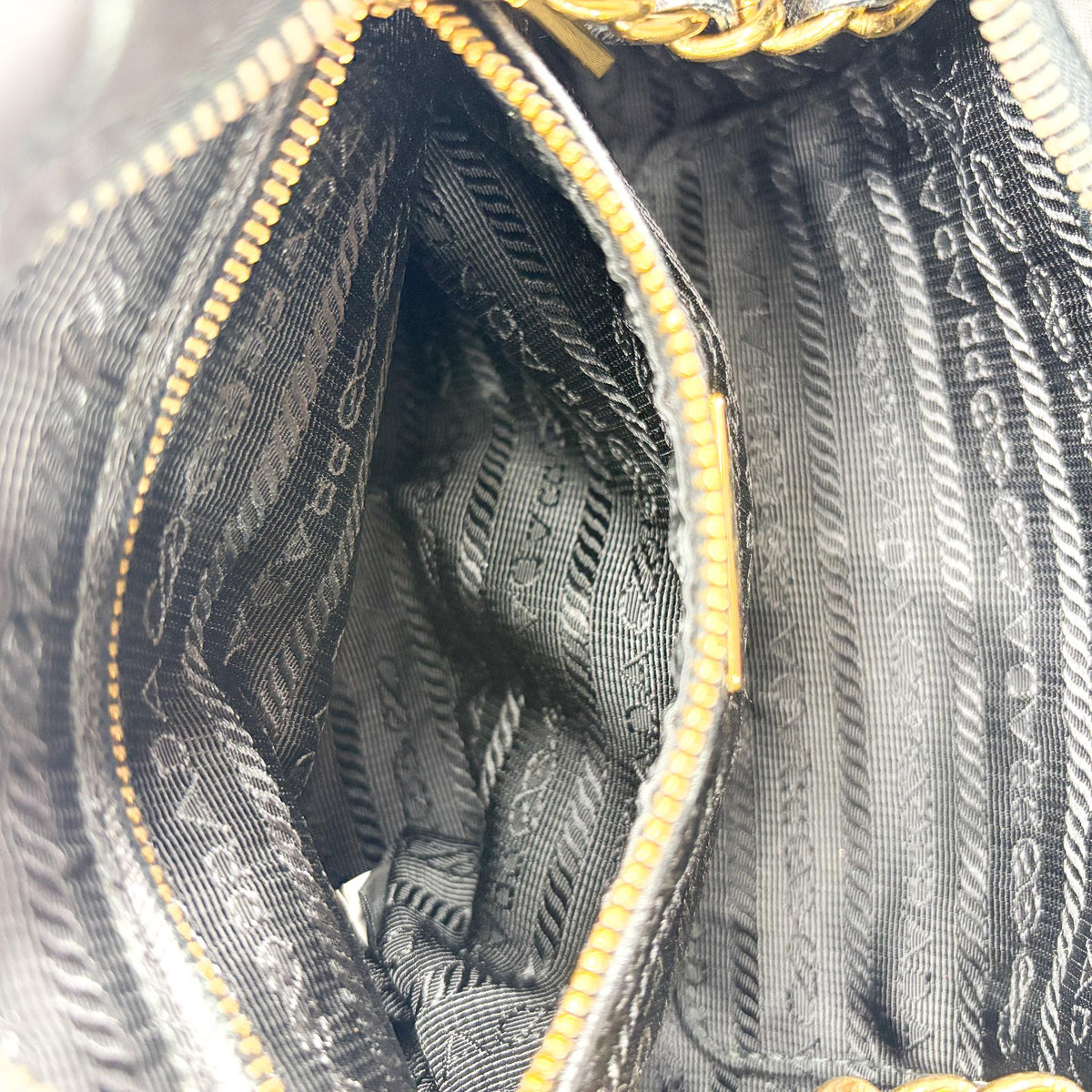 Prada Re-Edition 1995 Chain Quilted Re-Nylon, Black, Nylon, Tote Bag