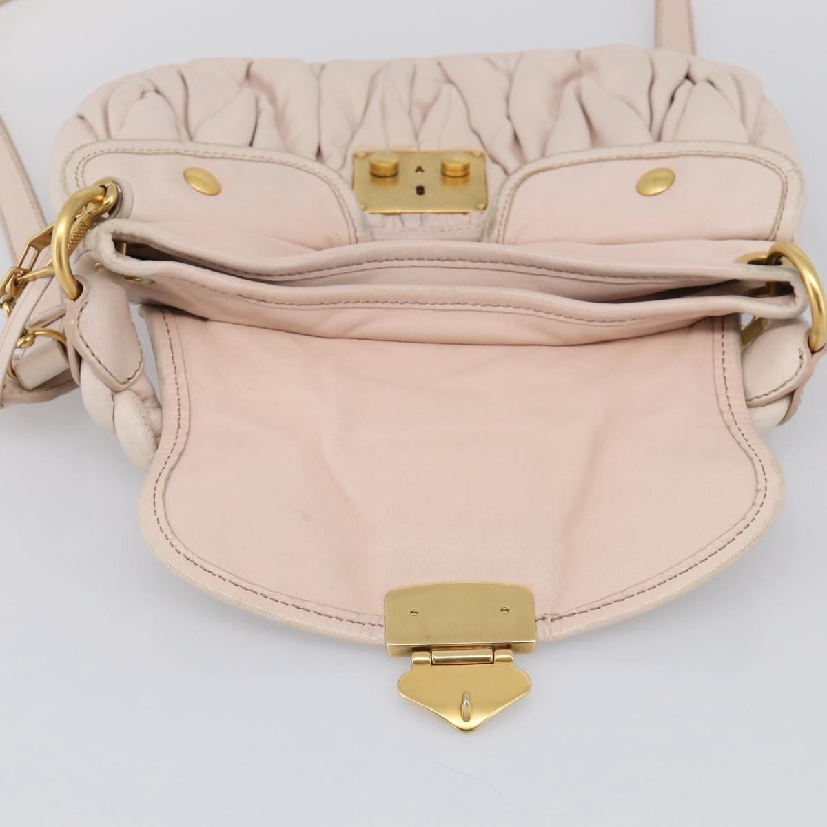 Miu Miu Coffer Hobo Matelasse Leather, Pink, Leather, Handbag