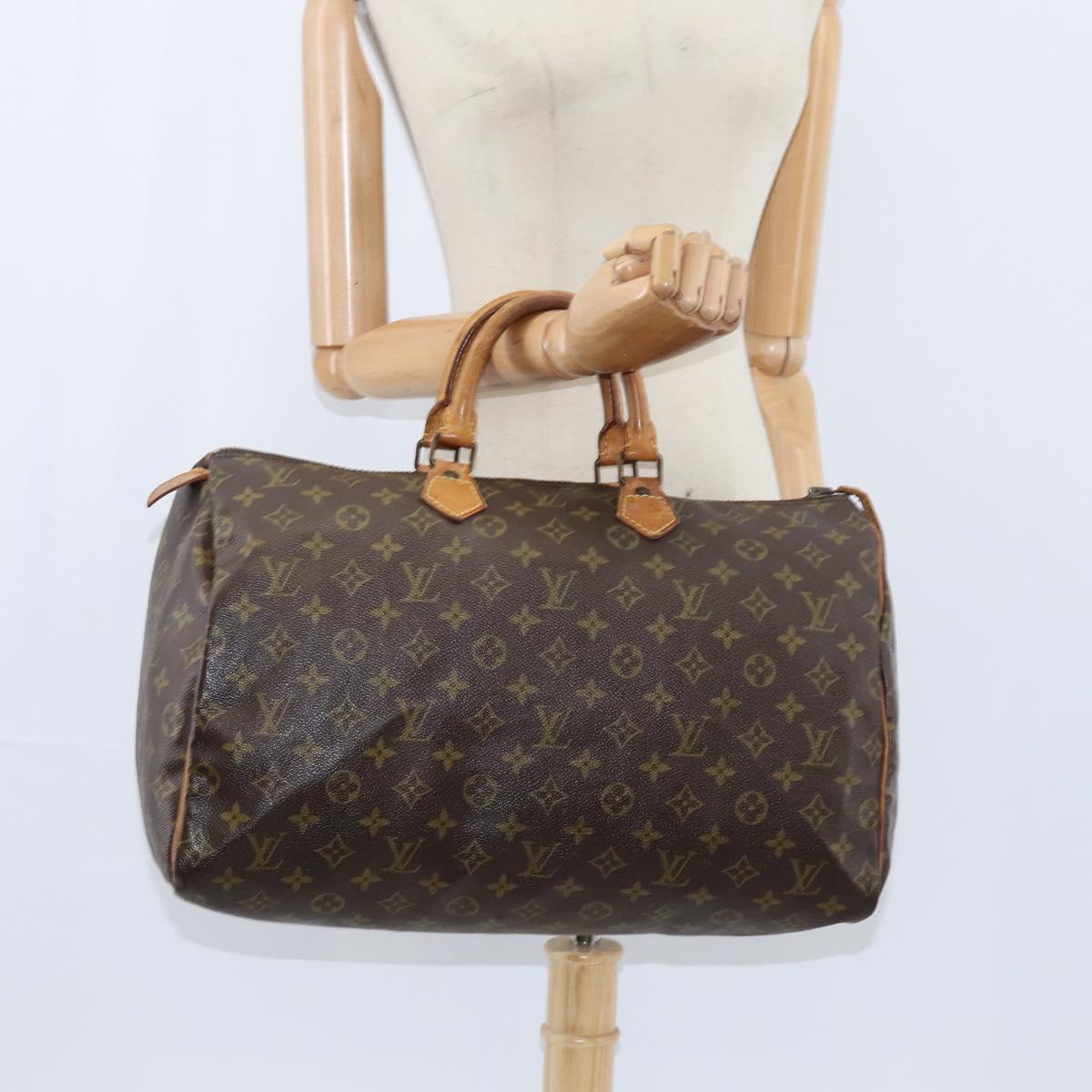 Louis Vuitton Speedy Handbag Monogram Canvas, BROWN, CANVAS, Handbag
