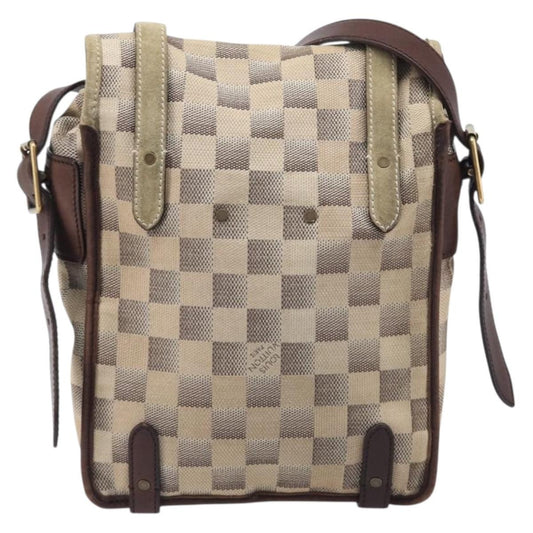 Louis Vuitton Trotteur Damier Lune, White, Canvas, Handbag