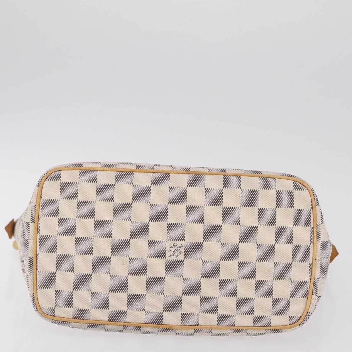 Louis Vuitton Saleya Damier, White, Canvas, Handbag