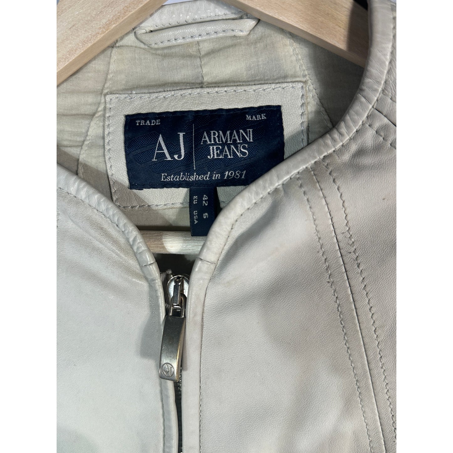 Armani Jeans Leather Jacket