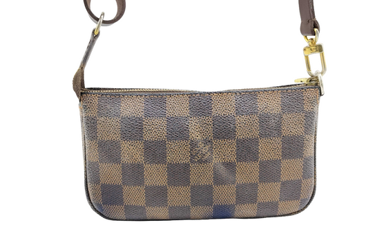 Louis Vuitton Mini pochette accessoires Canvas, Brown, Canvas, Clutch