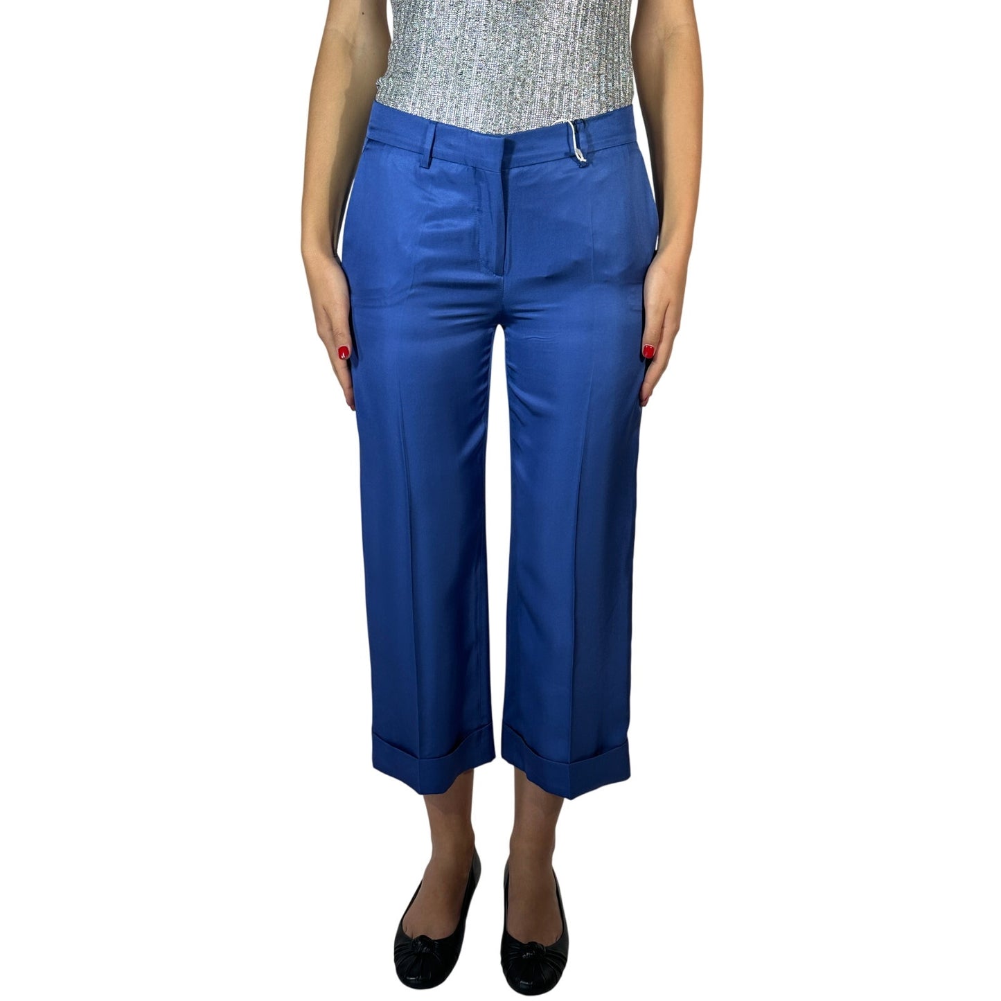 True Royal Cropped Pants