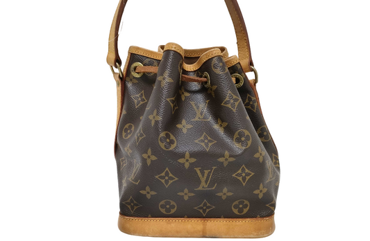 Louis Vuitton Petit Noe Handbag Monogram Canvas, Brown, Canvas, Handbag