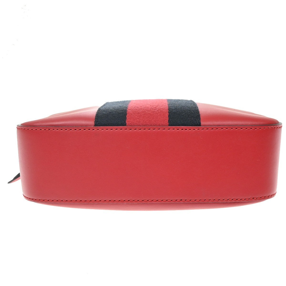 Gucci Bee Web Camera Leather, Red, Leather, Shoulder Bag