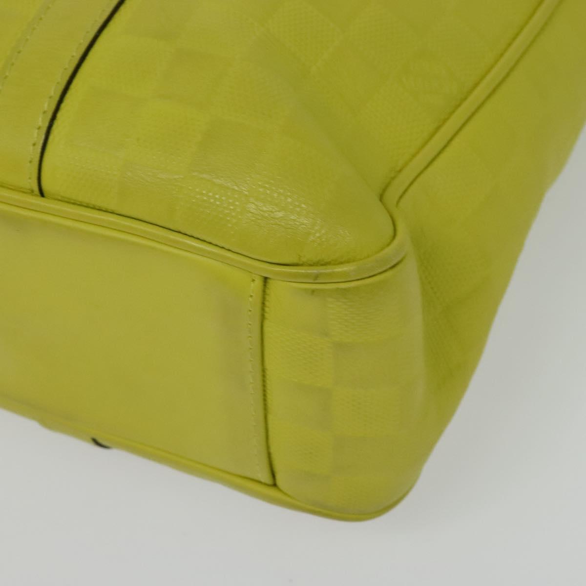 Louis Vuitton Tadao, Yellow, Leather, handbag