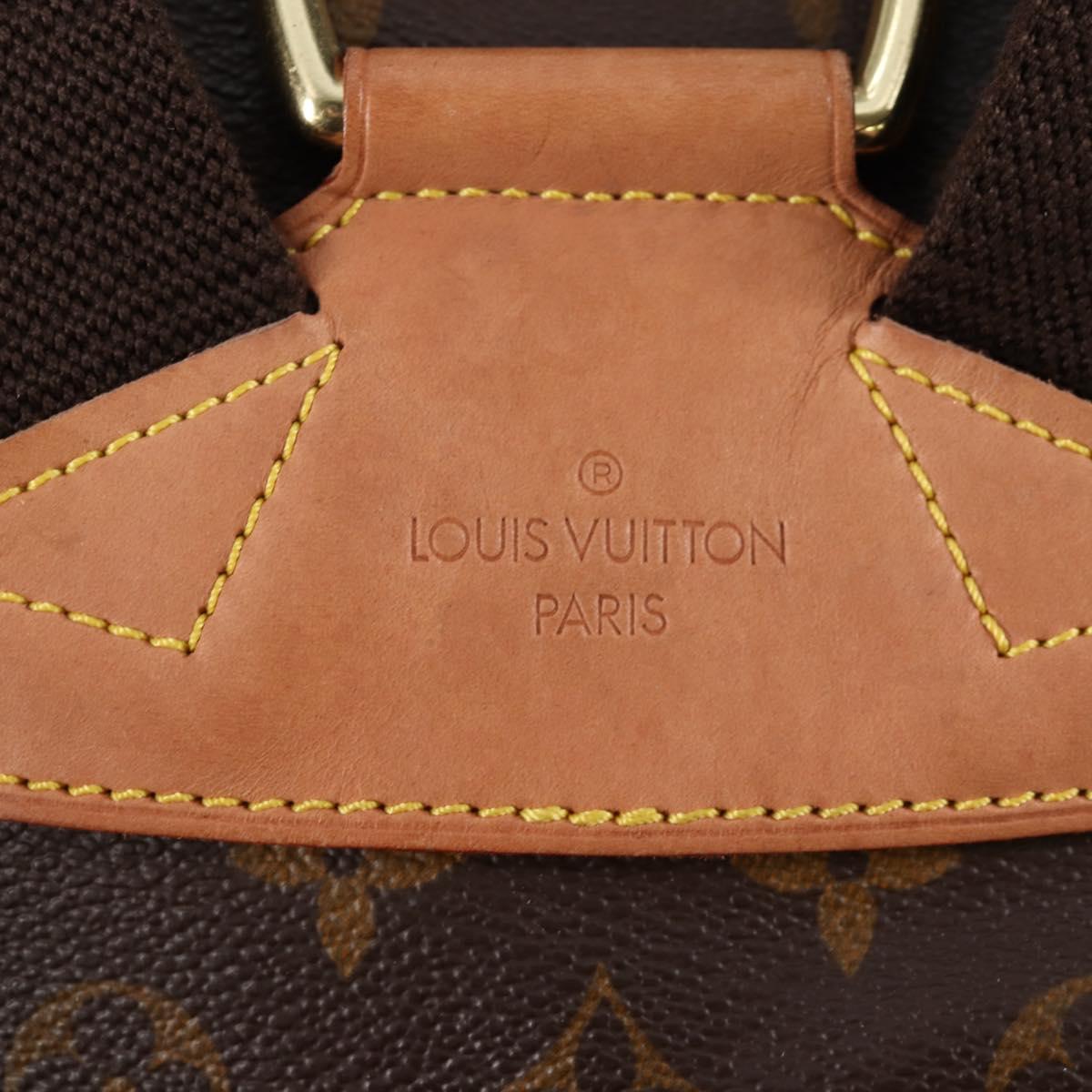 Louis Vuitton Montsouris GM, Brown, Canvas, backpack