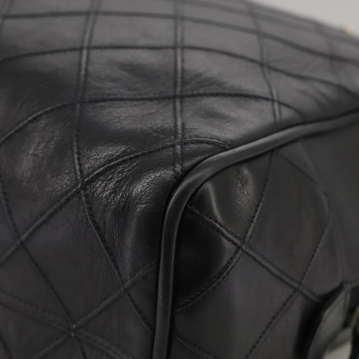 Chanel Camera, Black, Leather, shoulder