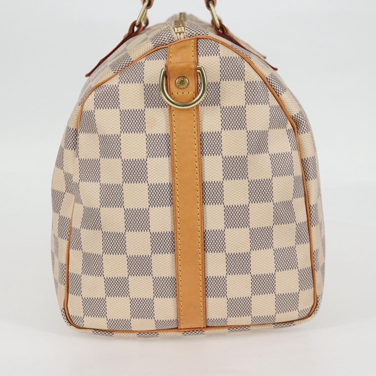 Louis Vuitton Speedy 30, White, Canvas, handbag
