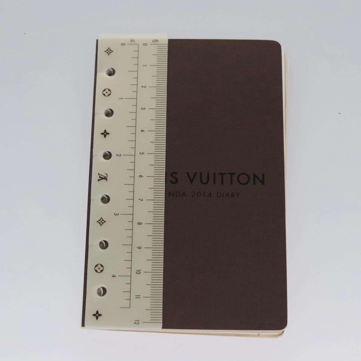 Louis Vuitton Agenda PM, Black, Canvas, wallet