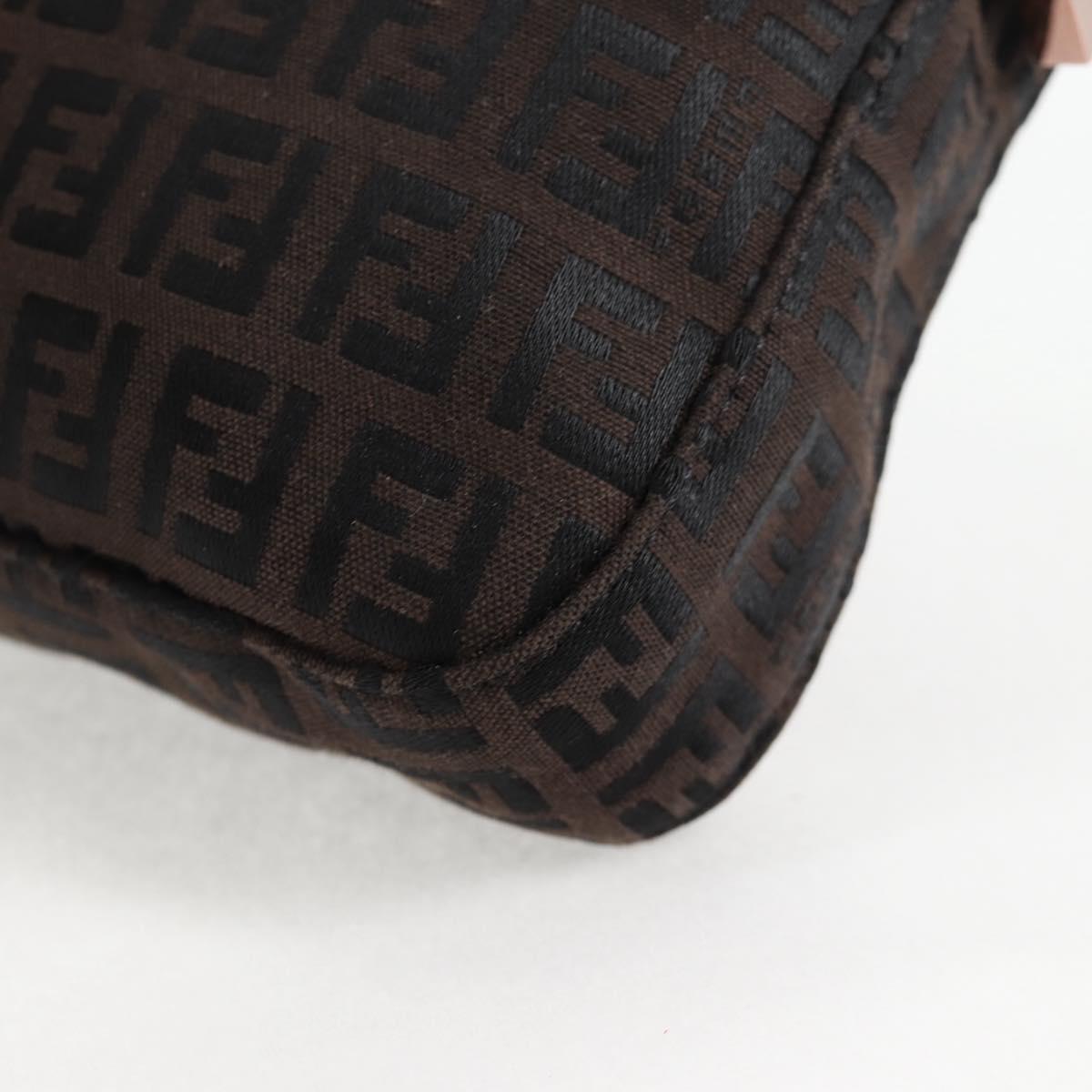 Fendi Baguette, Brown, Canvas, shoulder