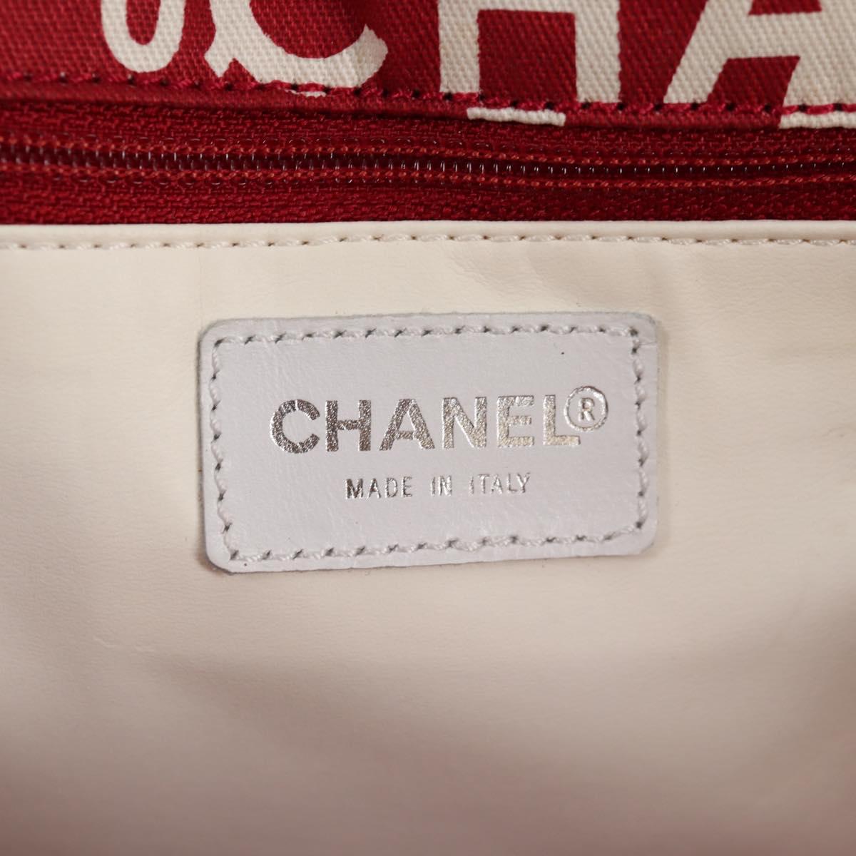 Chanel By sea, Red, Canvas, tote