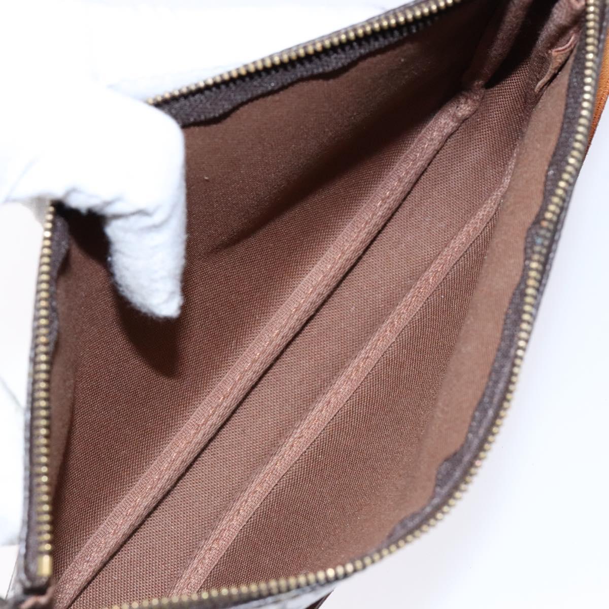 Louis Vuitton Pochette Accessoire, Brown, Canvas, clutch