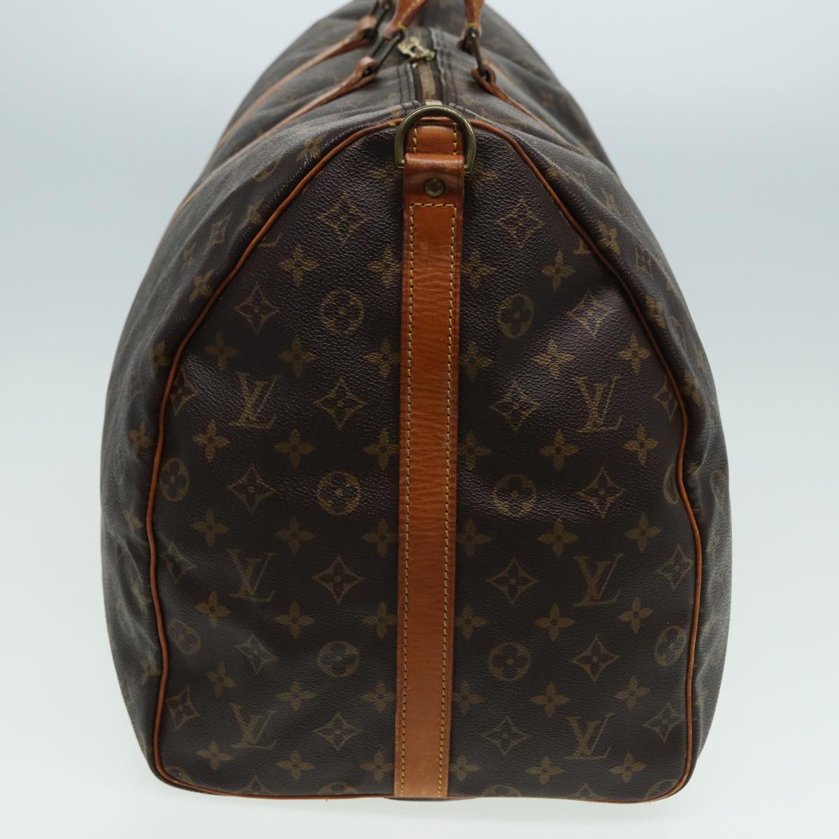 Louis Vuitton Keepall 60, Brown, Canvas, travel