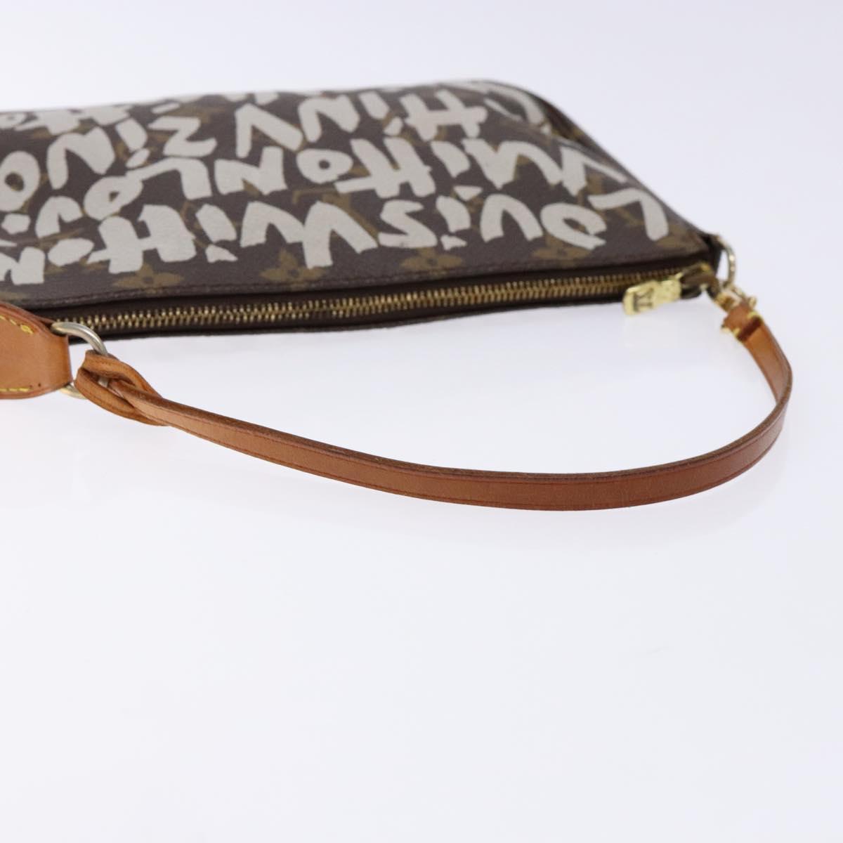Louis Vuitton Pochette Accessoire, Brown, Canvas, clutch