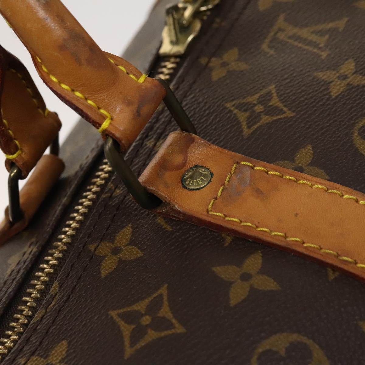 Louis Vuitton Keepall 60, Brown, Canvas, travel