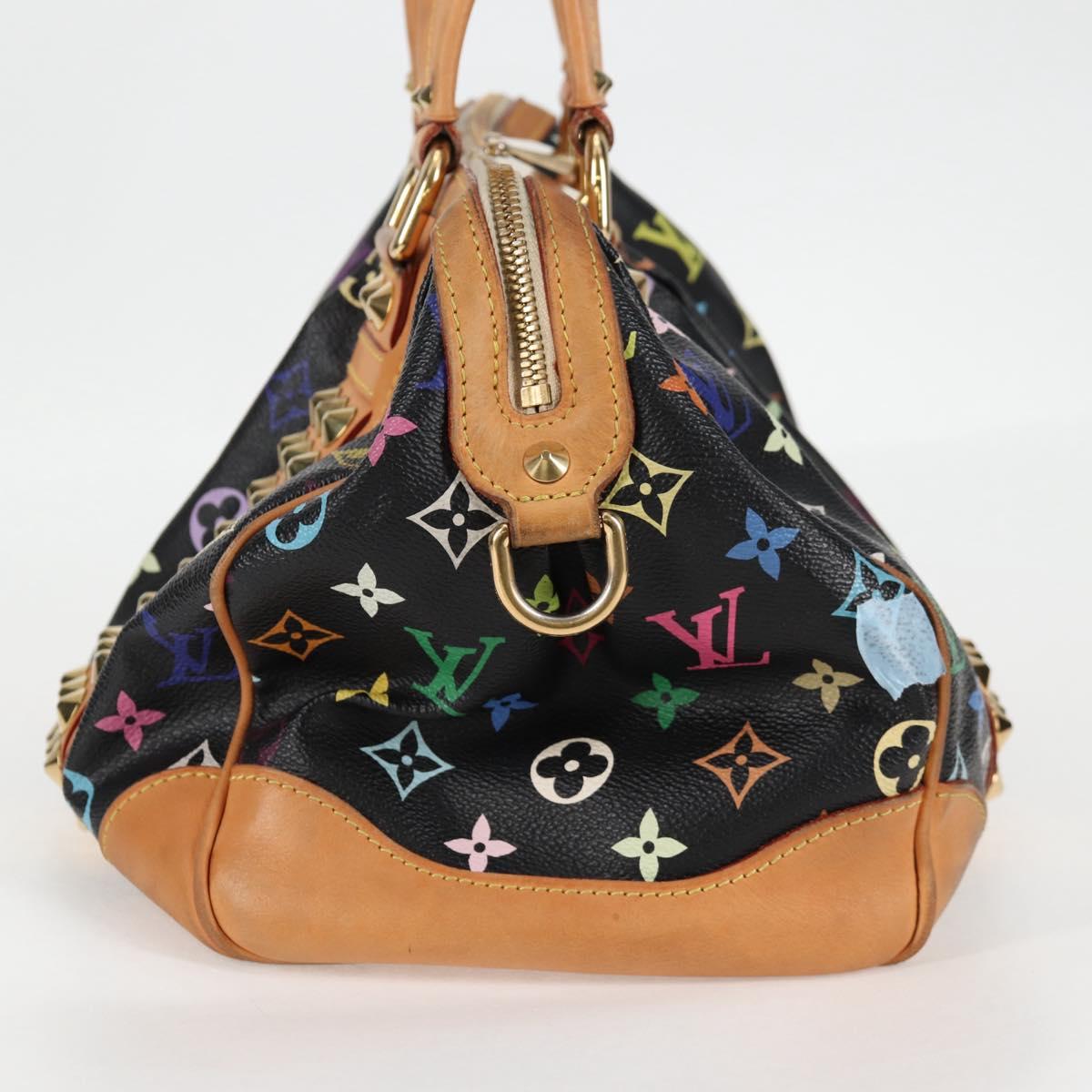 Louis Vuitton Courtney, Black, Canvas, handbag