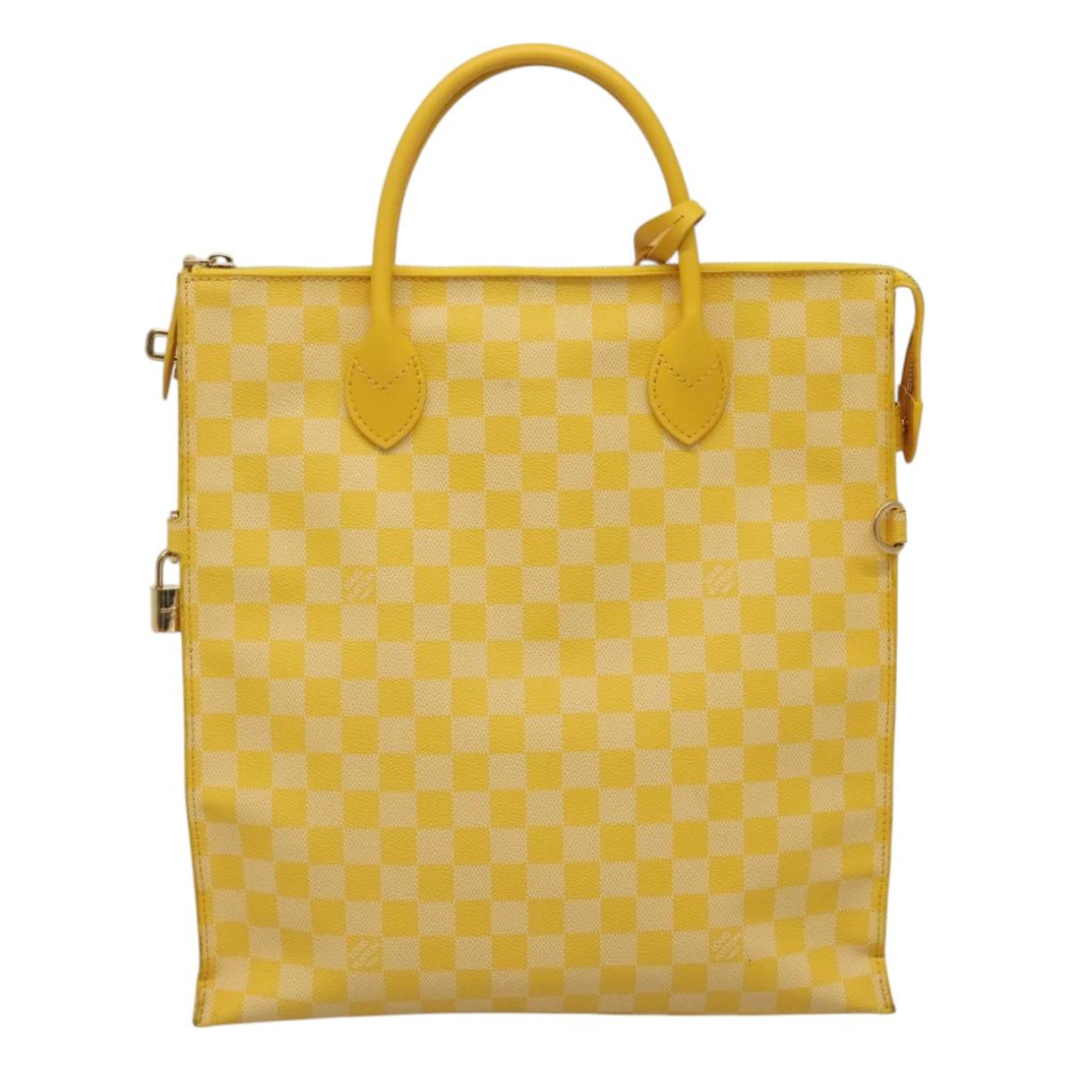 Louis Vuitton, Yellow, Canvas, handbag