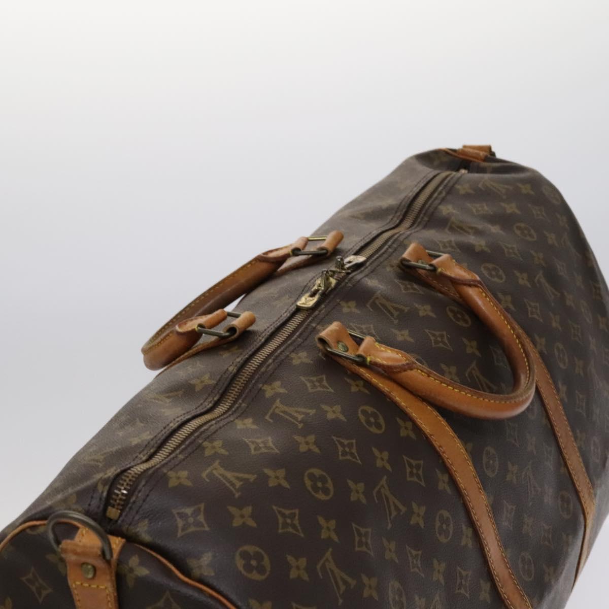 Louis Vuitton Keepall Bandoulière 60, Brown, Canvas, travel