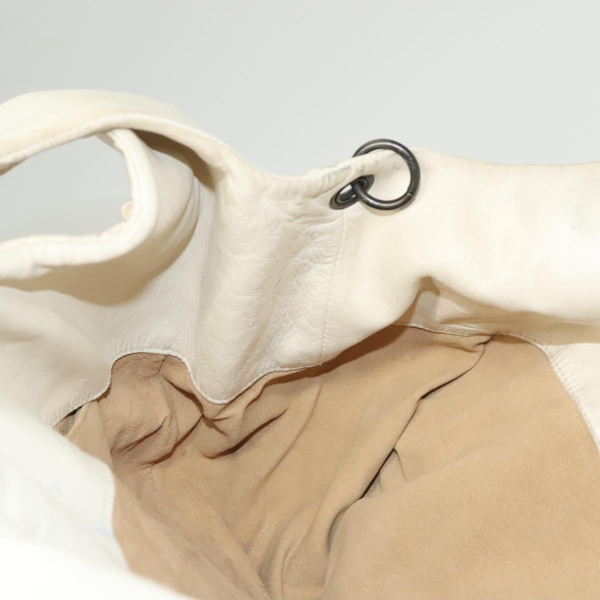 Bottega Veneta Campana, White, Leather, shoulder