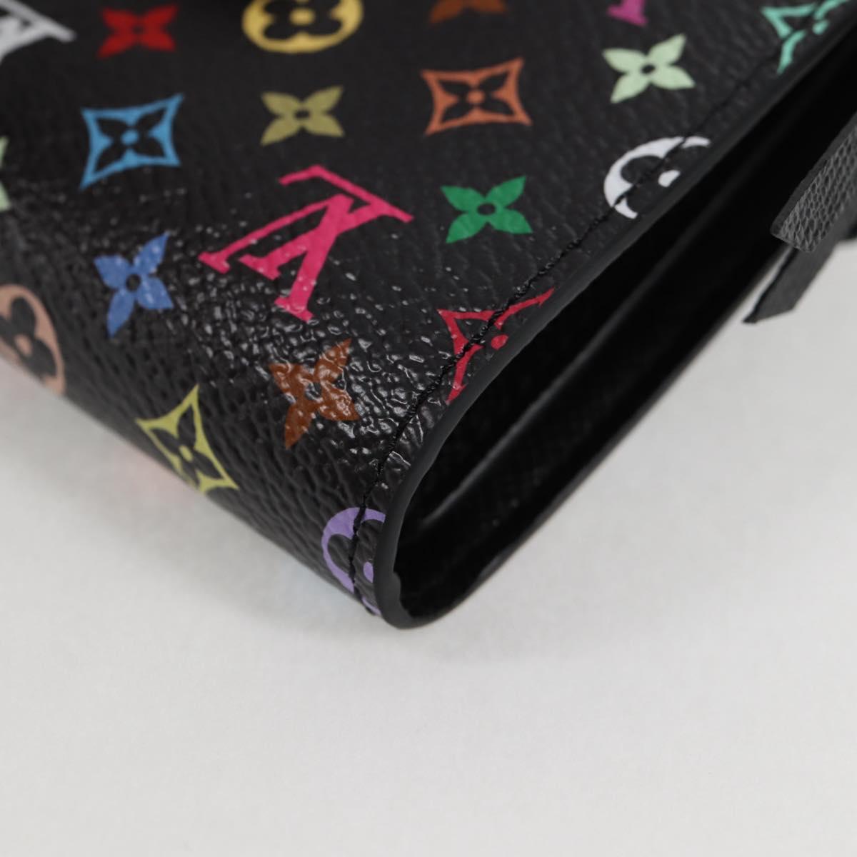 Louis Vuitton Victorine, Black, Canvas, wallet