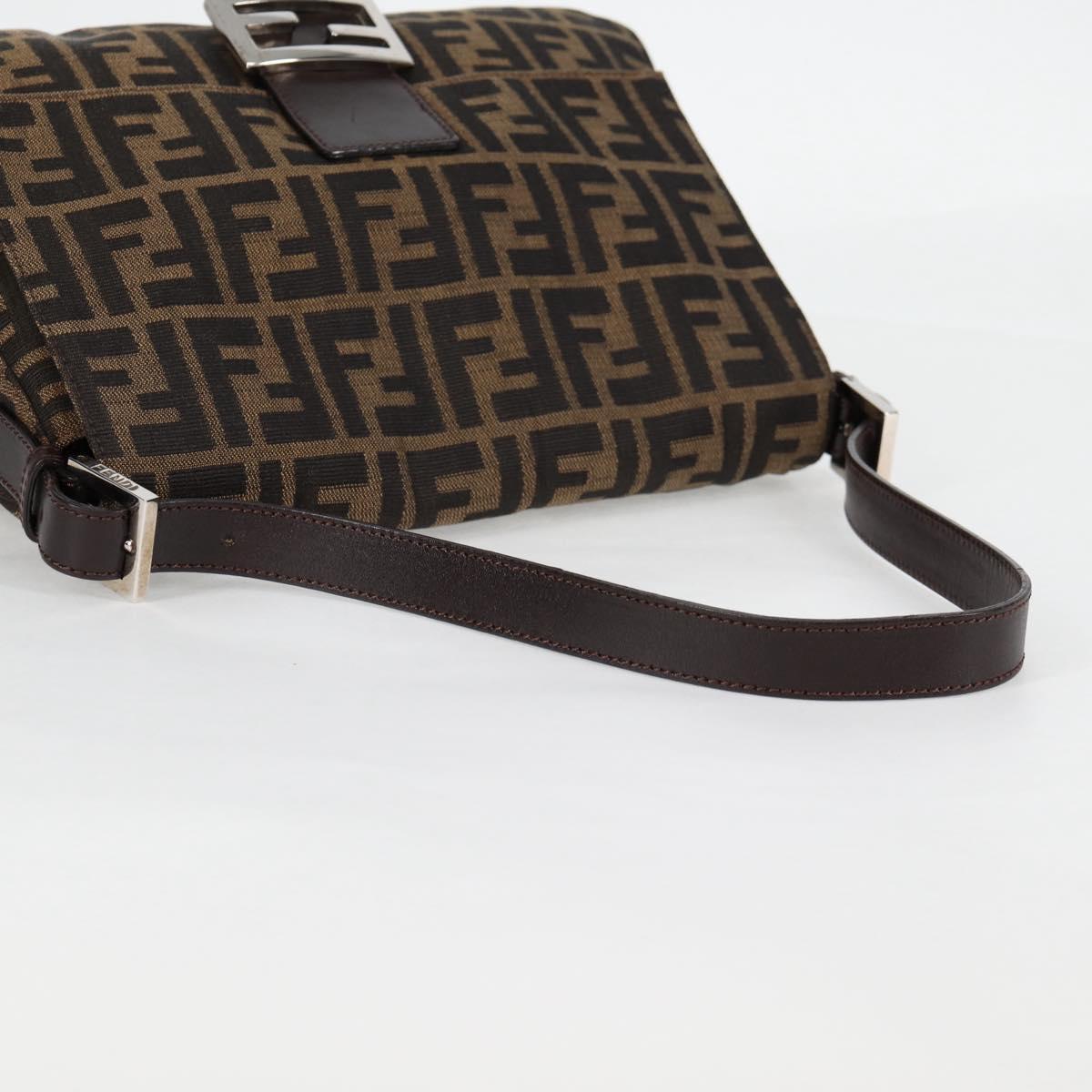 Fendi Mamma Baguette, Black, Canvas, shoulder