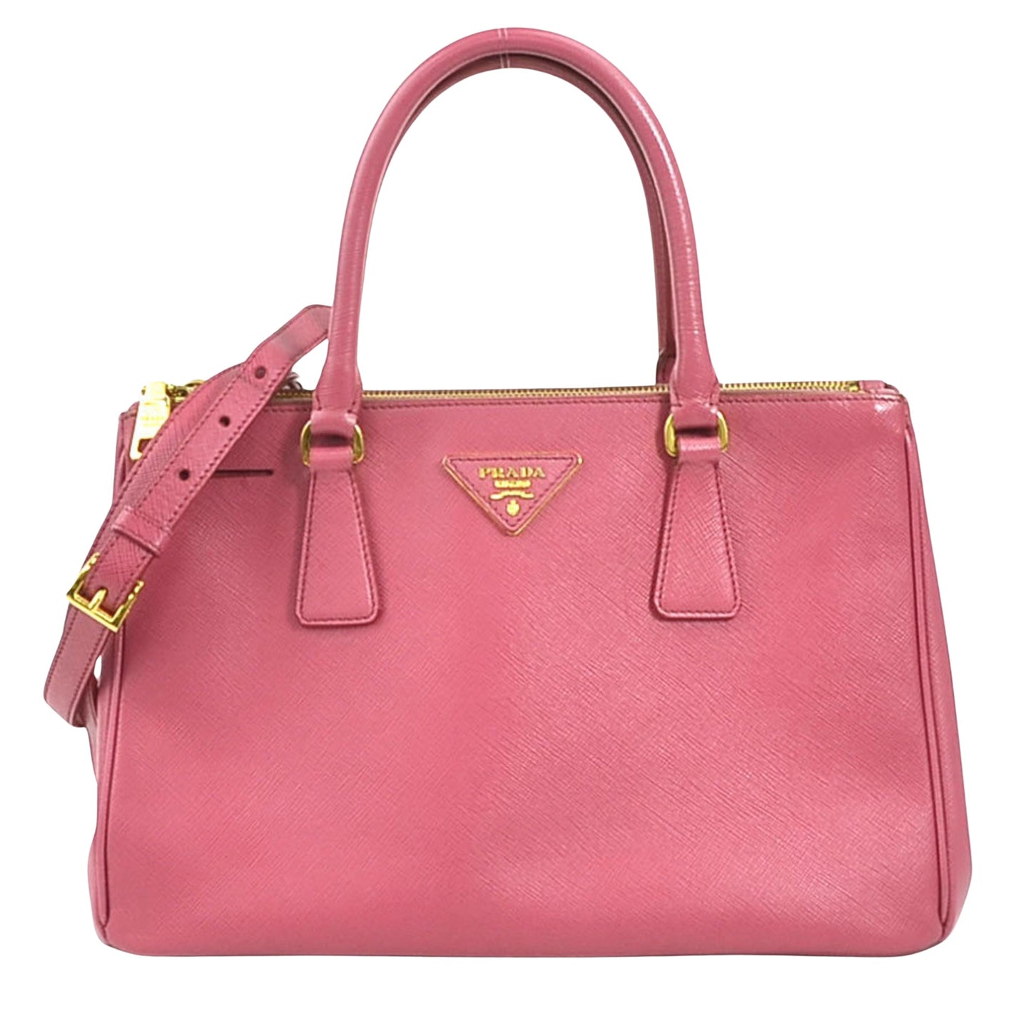 Prada Galleria, Pink, Leather, handbag