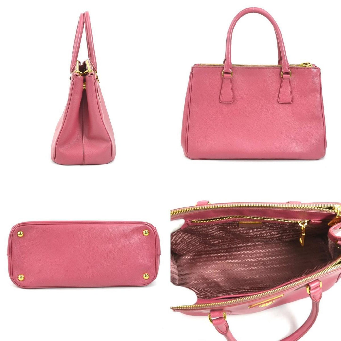 Prada Galleria, Pink, Leather, handbag