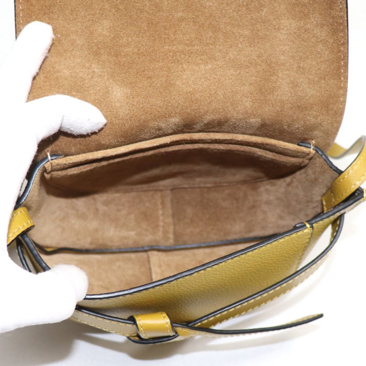 Loewe, Yellow, Leather, shoulder