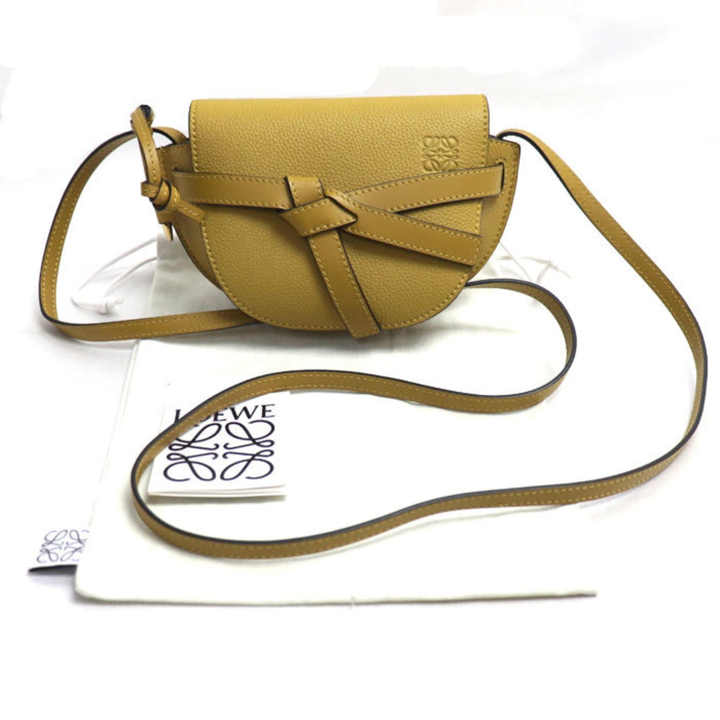 Loewe, Yellow, Leather, shoulder