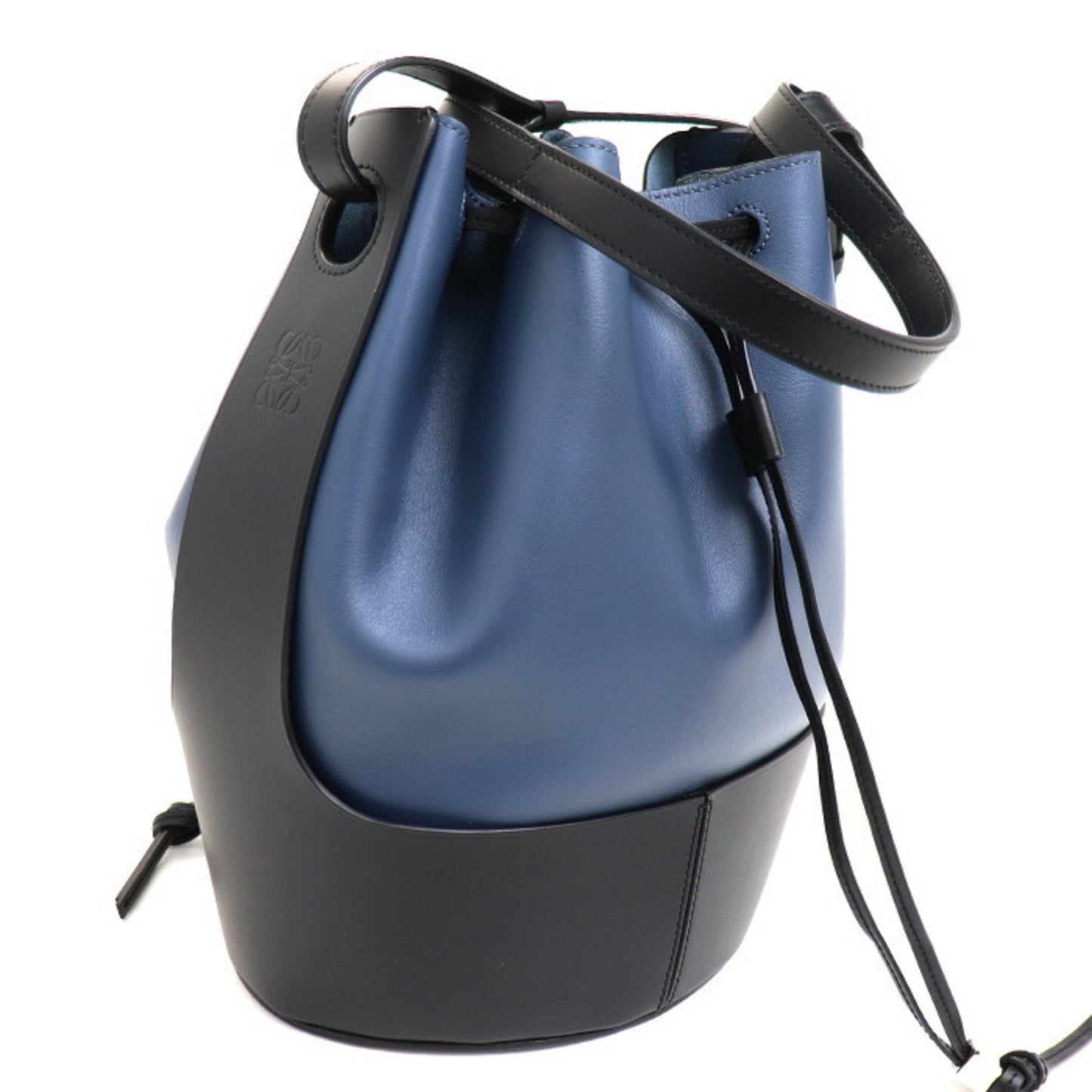 Loewe Balloon, Navy, Leather, shoulder