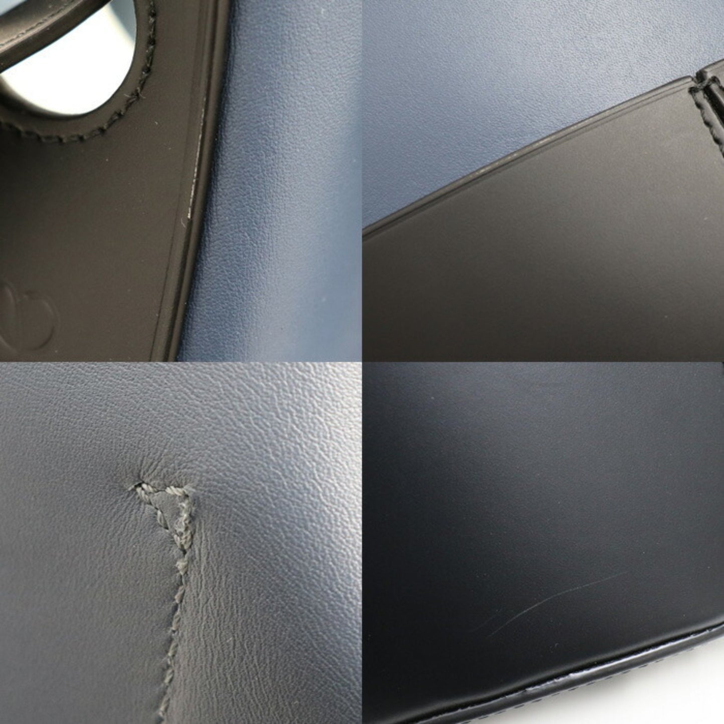 Loewe Balloon, Navy, Leather, shoulder