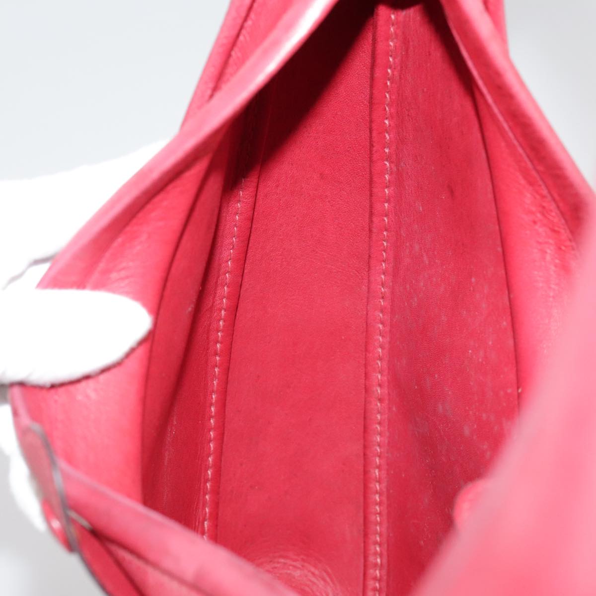 Hermès, Red, Leather, shoulder