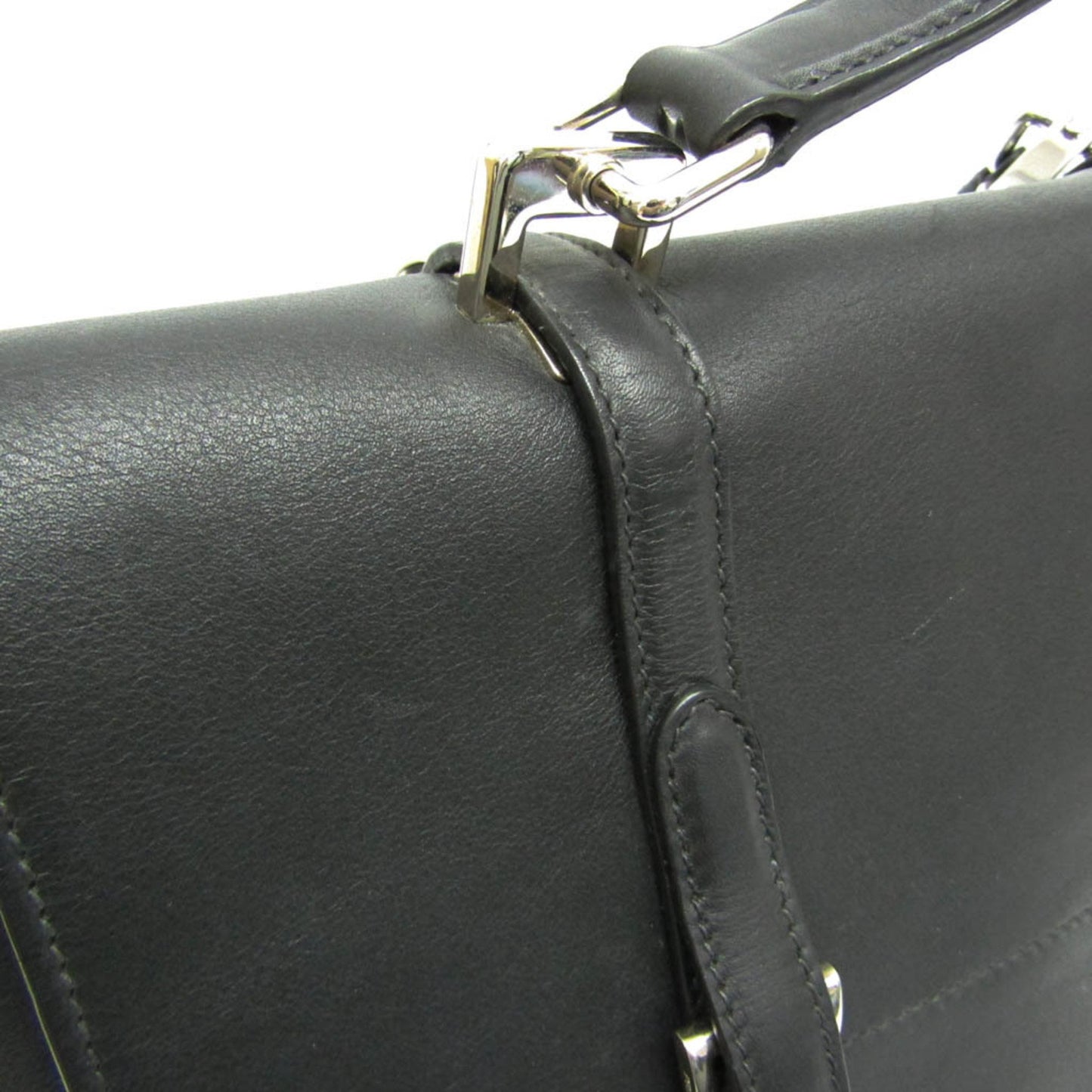 Prada Vitello, Black, Leather, handbag