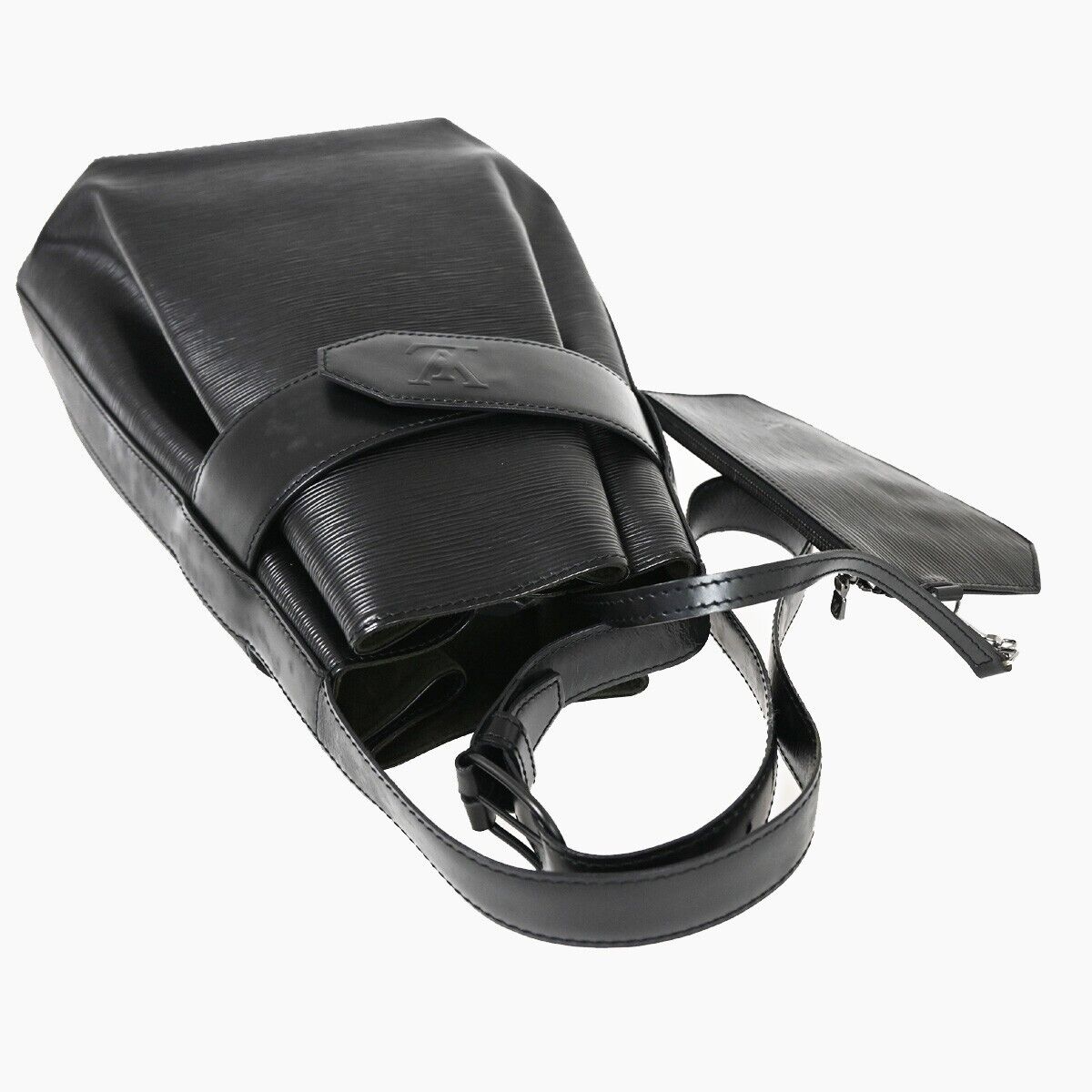 Louis Vuitton Sac d'épaule, Black, Leather, shoulder