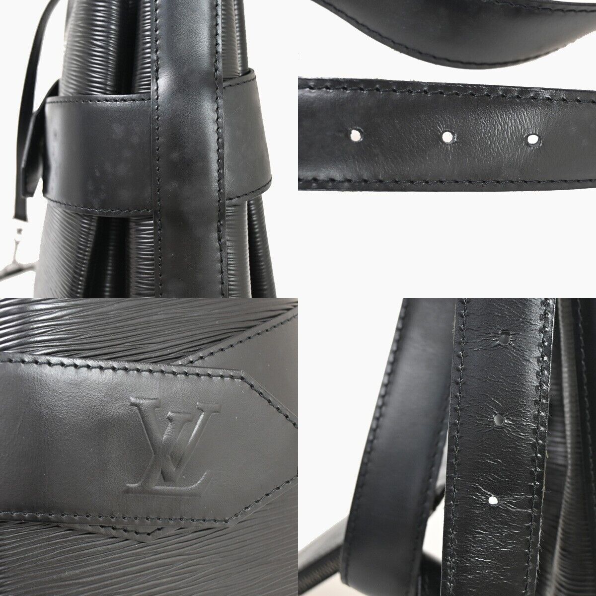 Louis Vuitton Sac d'épaule, Black, Leather, shoulder