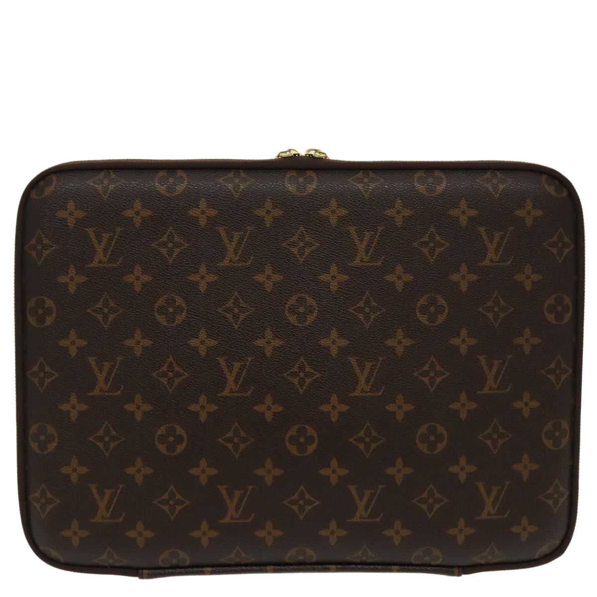 Louis Vuitton Housse ordinateur, Brown, Canvas, wallet