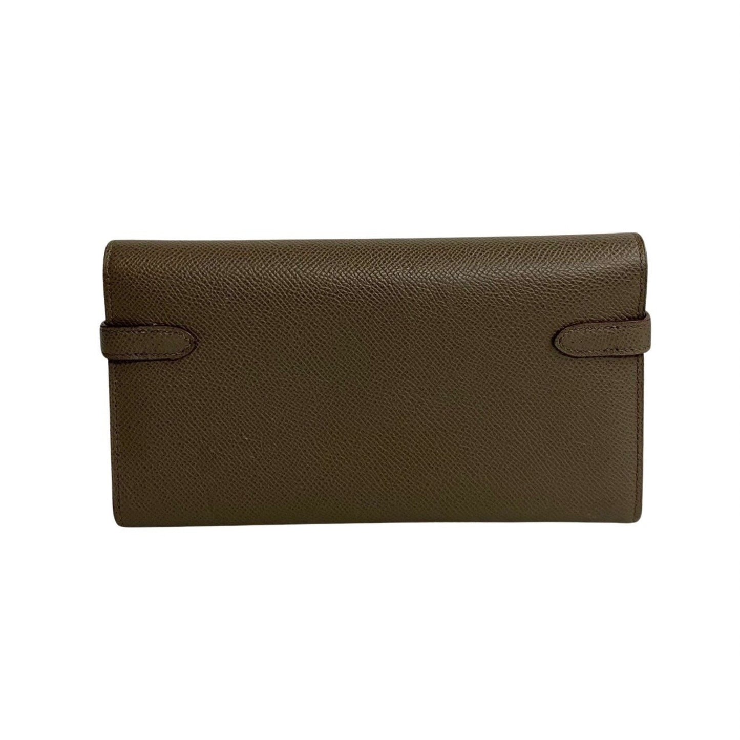 Hermès Kelly, Grey, Leather, wallet