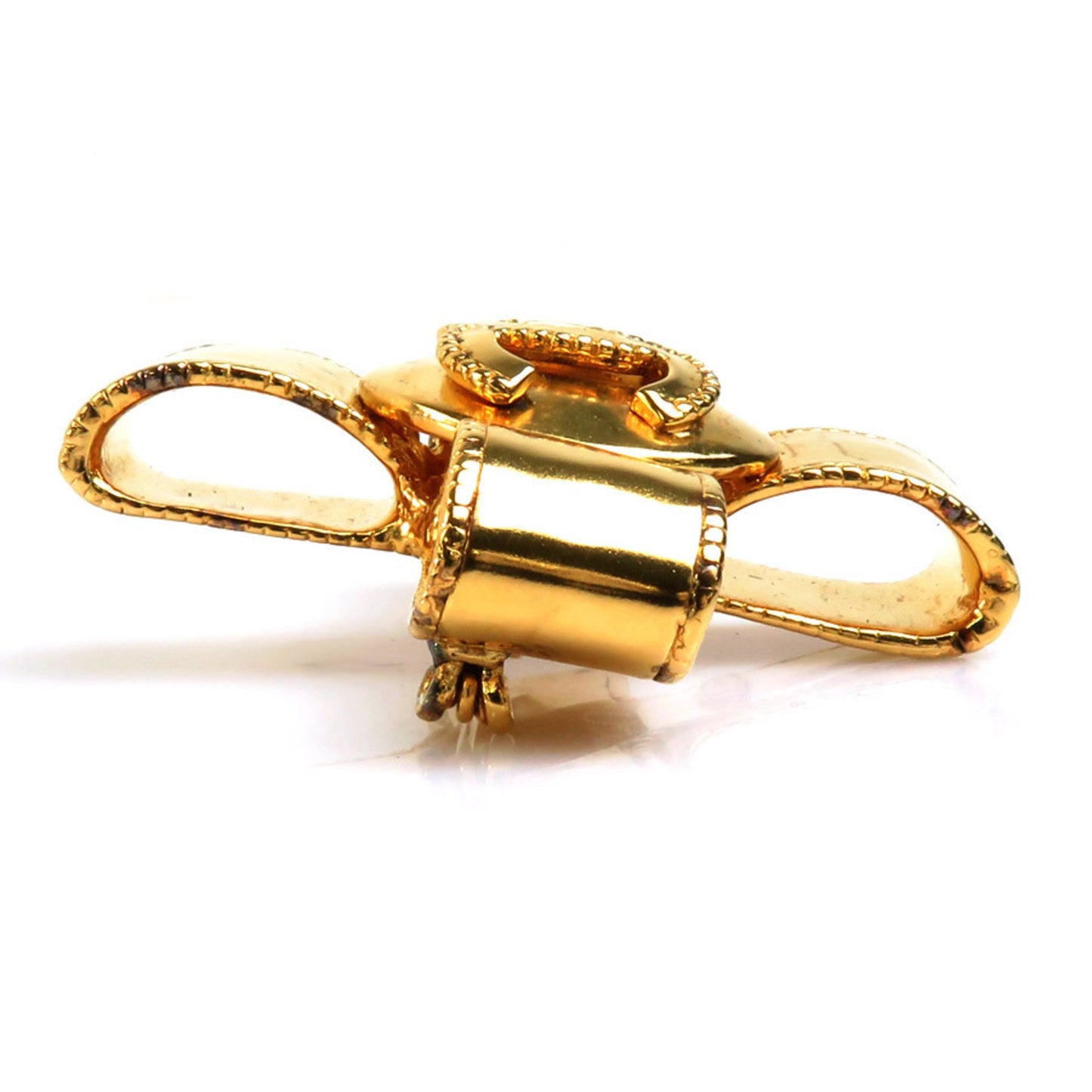 Chanel Cross, Gold, Metal, brooch
