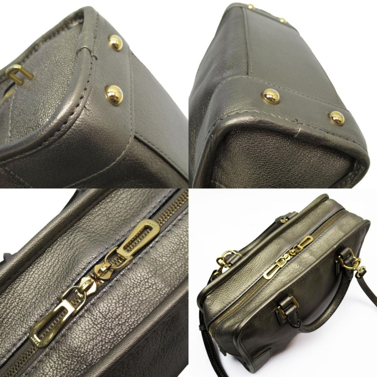 Loewe Amazona, Gold, Leather, handbag